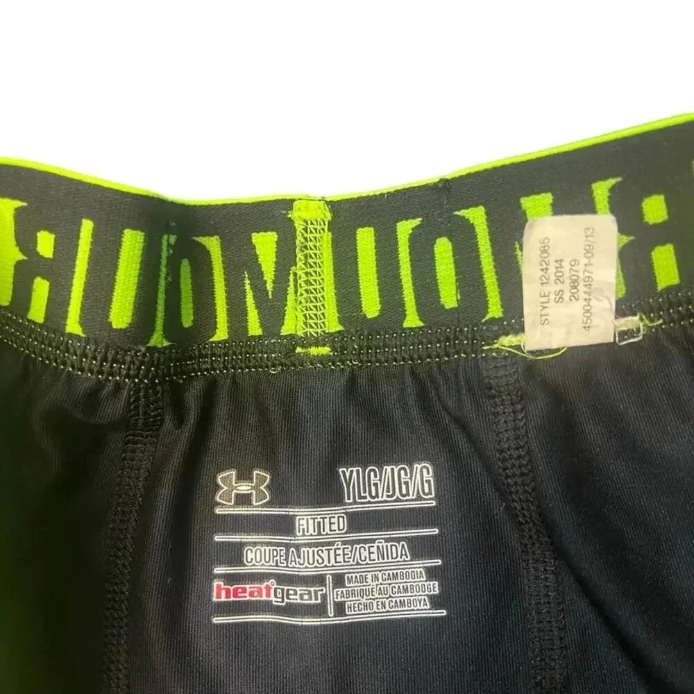 Under Armour Youth Large Boys Heatgear Padded Spandex‎ Football Shorts